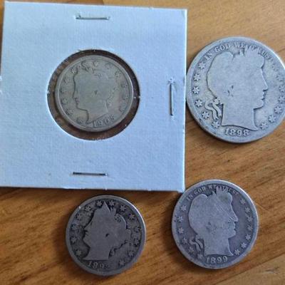 Antique Barber Coins (1892 - 1905)