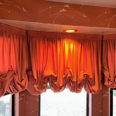 Pink And White Drapes 