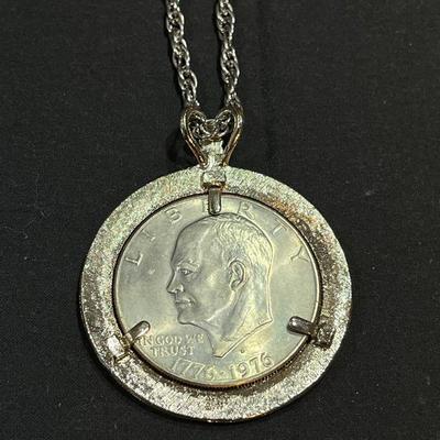 Eisenhower Dollar Necklace 