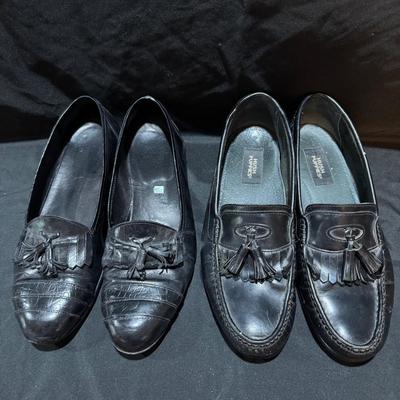 Black Leather Loafers