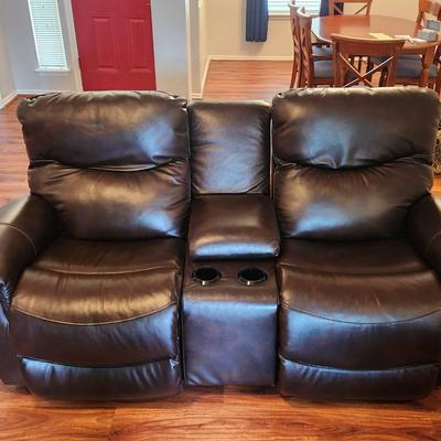 Leather Recliner Loveseat