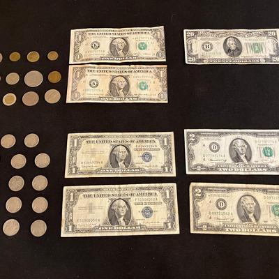 Foreign Currency, Buffalo Nickels, Silver Certificates, $2 Bills, Cutting Errors, & Poker Serial #