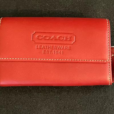Red Coach Wallet