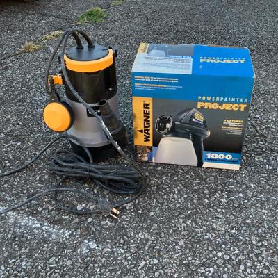 Wagner Power Painter and DEKO Submersible Sump Pump