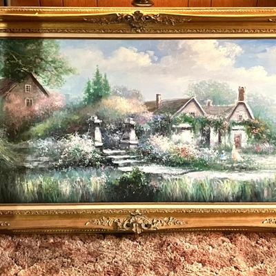 Large Signed Howard Kimble Oil on Canvas
