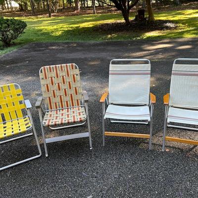 Group Of Classic Patio And Lawn Chairs 