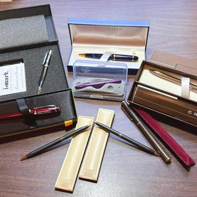 Cross, Imark and Waterman, Paris - Fine Writing Pen Sets 