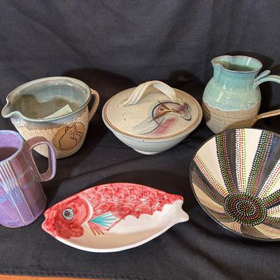 Handmade Glazed Studio Pottery Art 