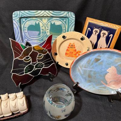Nice Lot Of Kitty Cat Decor