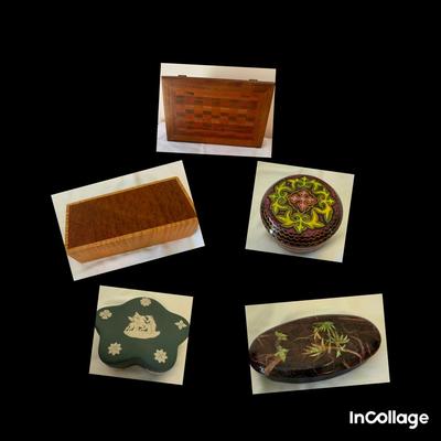 Vintage Wooden And Trinket Boxes