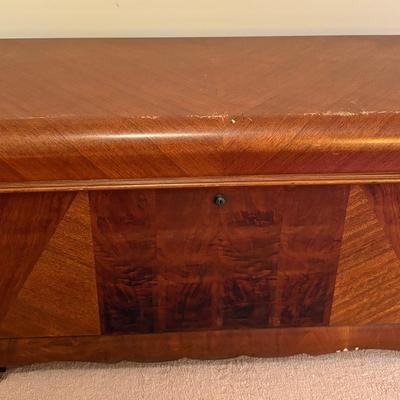 Vintage Lane Art Deco Waterfall Cedar Chest