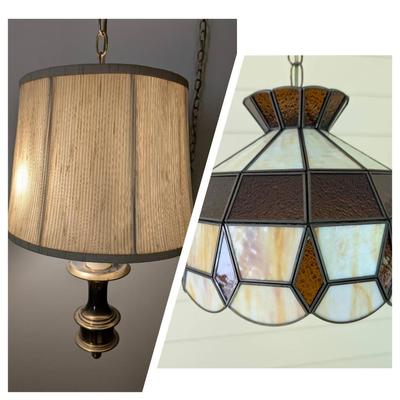 Two Hanging Pendant Lamps