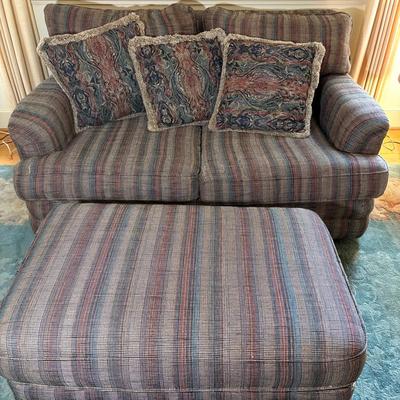 The Alan White Company Loveseat & Ottoman 