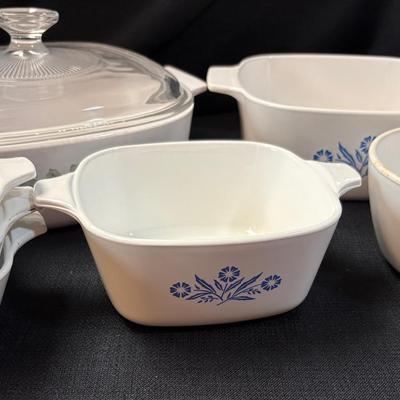 Vintage Cornflower Blue Corning Ware 