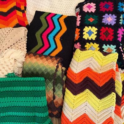 Assortment Of Handmade Afghans