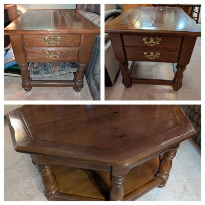 Bassett Pine Cocktail & End Tables