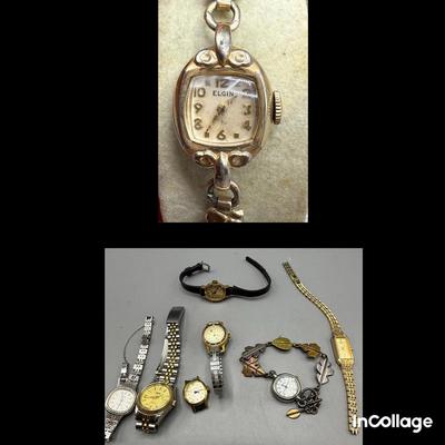 Women’s VintgagevWatch Lot Elgin And More 