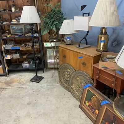 Furniture, lamps, decor