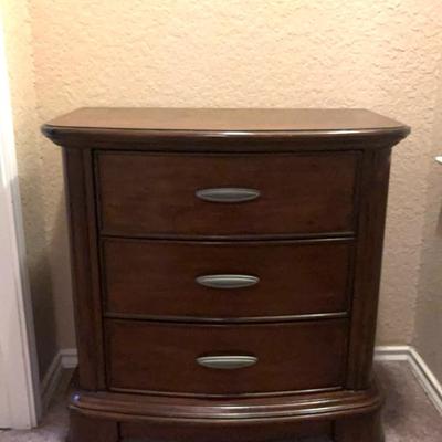 Indonesian Wood Nightstand With Three Drawers (2 of 2)