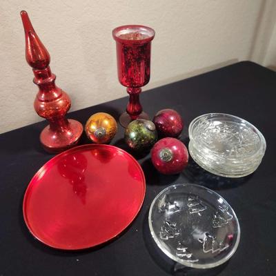 Festive Holiday Glass & Decor