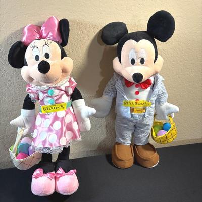 Springtime Disney Trio - Mickey & Minnie Plush & Classic Disney Denim Jacket