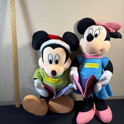 Christmas Disney Duo - Mickey & Minnie Large Collectible Plush 