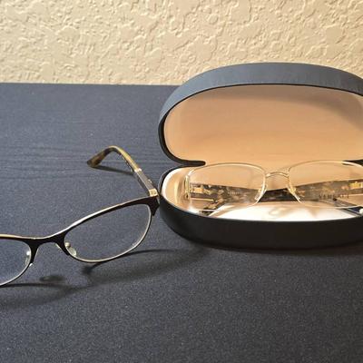 2 Versace Eyeglass Frames Womens Brown  (model # VE1175B) 