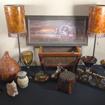 Savanna Sunset: Warm Tones & Wildlife Decor