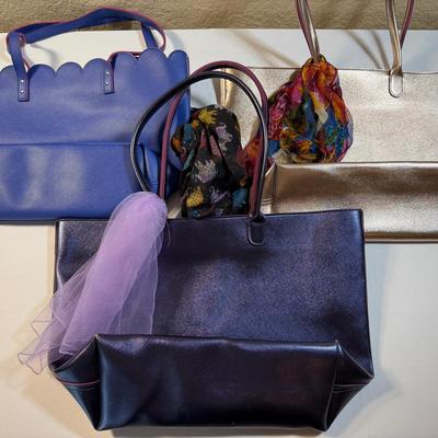 3 Fun Totes & Scarves 
