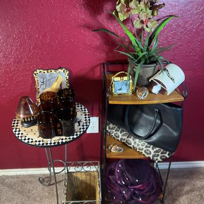 Chic & Sassy Decor and Accessories Lot – Table, Glassware, Purses & More