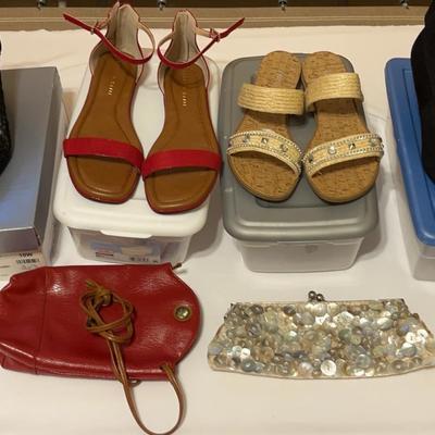 Stride & Shine: Women's Shoes (Size 10)/Purse Lot