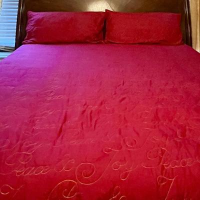 "Peace And Joy" King Size Comforter & Pillow Sham Set