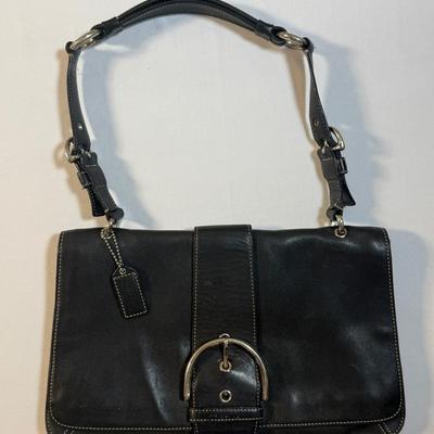 Black COACH Leather Purse