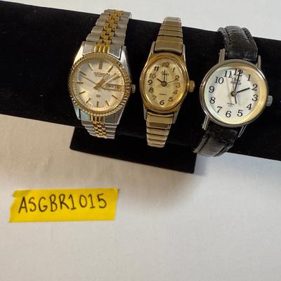 2 Vintage Timex Ladies' Watches & A Classic Seiko Ladies' Watch 