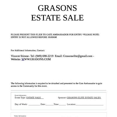 Estate sale photo
