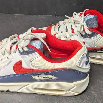 Nike Air Max 1 White/Red/Navy Size 10.5