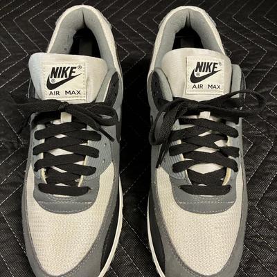 Nike Air Max Black Grey And White Sneakers - Size 10.5 