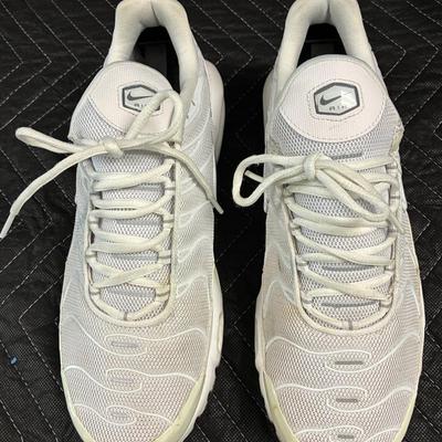 Nike Air Tn Air All White Sneakers - Size 10.5