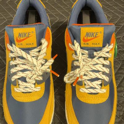 Nike Air Max 9 Tan Blue And Orange Detail Sneakers - Size 11 