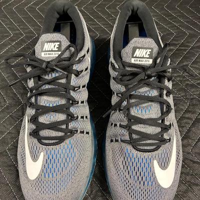 Nike Air Max 2016 Gray And Blue Heel Sneakers - Size 10.5 