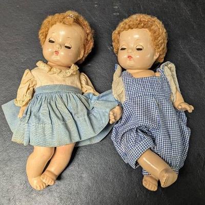 Vintage Effanbee Composition Dolls – Boy & Girl Pair 1930s–40s