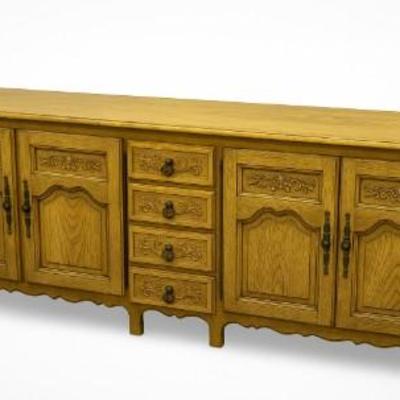 Vintage French Provincial Sideboard by Baker Furniture – 72” Long