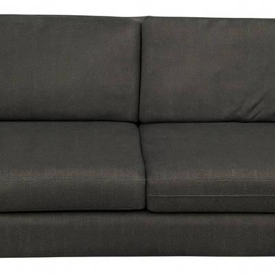 Ethan Allen Modern Gray Upholstered Sofa- 76" Long, 32" Tall, 36" Wide