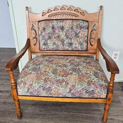 Victorian Settee, Recovered 