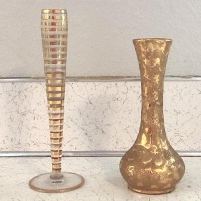 Dixon Art Studios Gold Bud Vase
