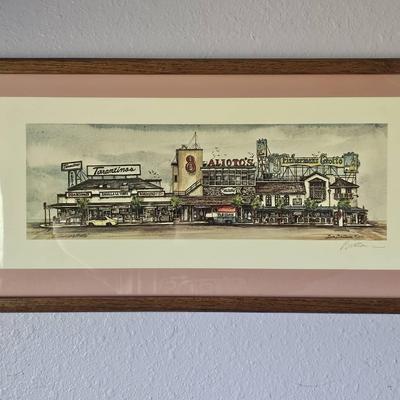 Fisherman's Grotto by Tom Brittain Pencil Signed