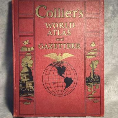 Collier World Atlas and Gazette 1940 Edition 