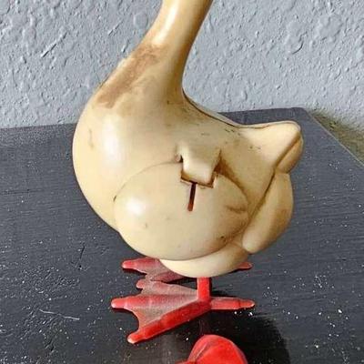 Playtime Goosy Lucy Celluloid Goose Bird