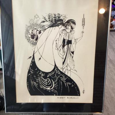 "The Peacock Skirt,"- Print Aubrey Beardsley, created in 1893. 