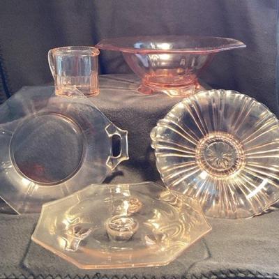Pink Glass Collection 